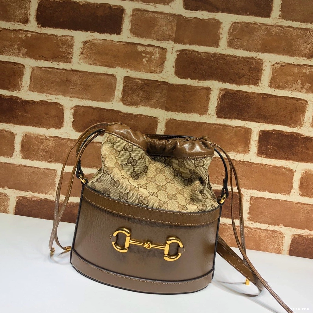 Hyper Peter GUCCI small Horsebit bag bucket 1955 0822